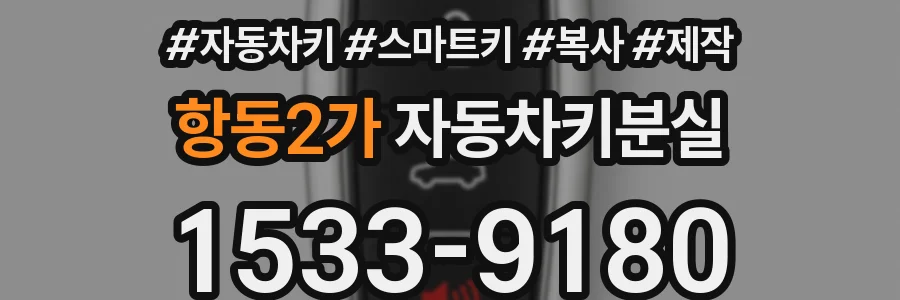 항동2가 자동차키분실