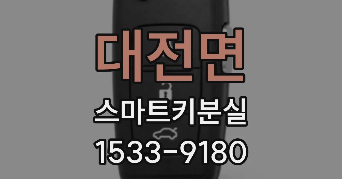 대전면 스마트키분실