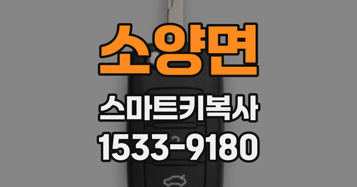 소양면 스마트키복사