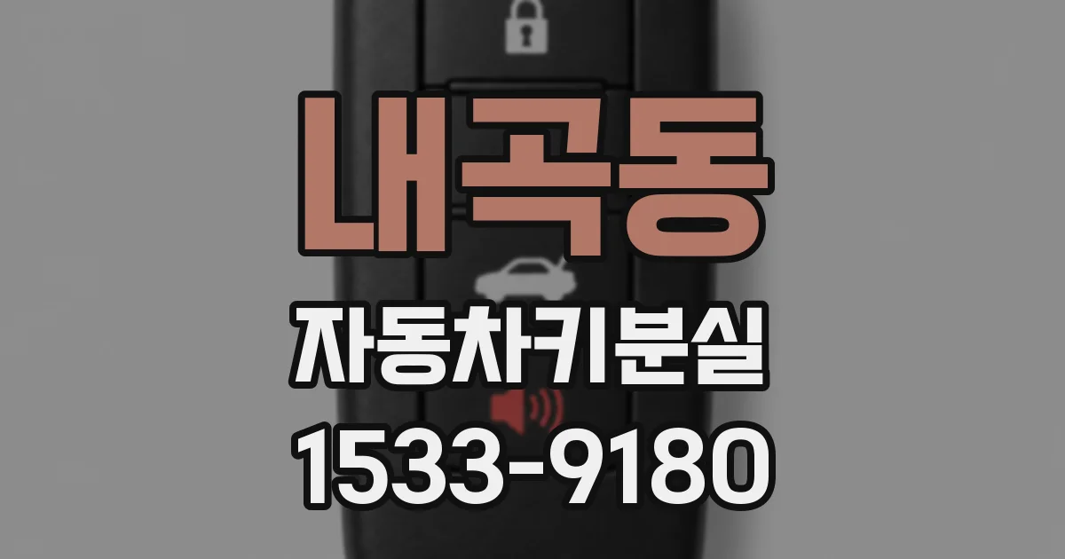 내곡동 자동차키분실