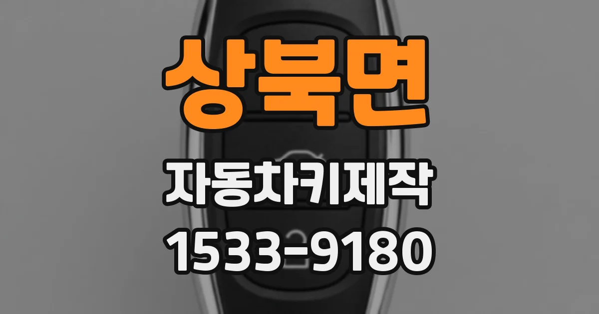 상북면 자동차키제작