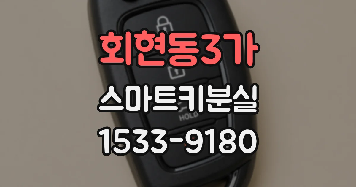 회현동3가 스마트키분실