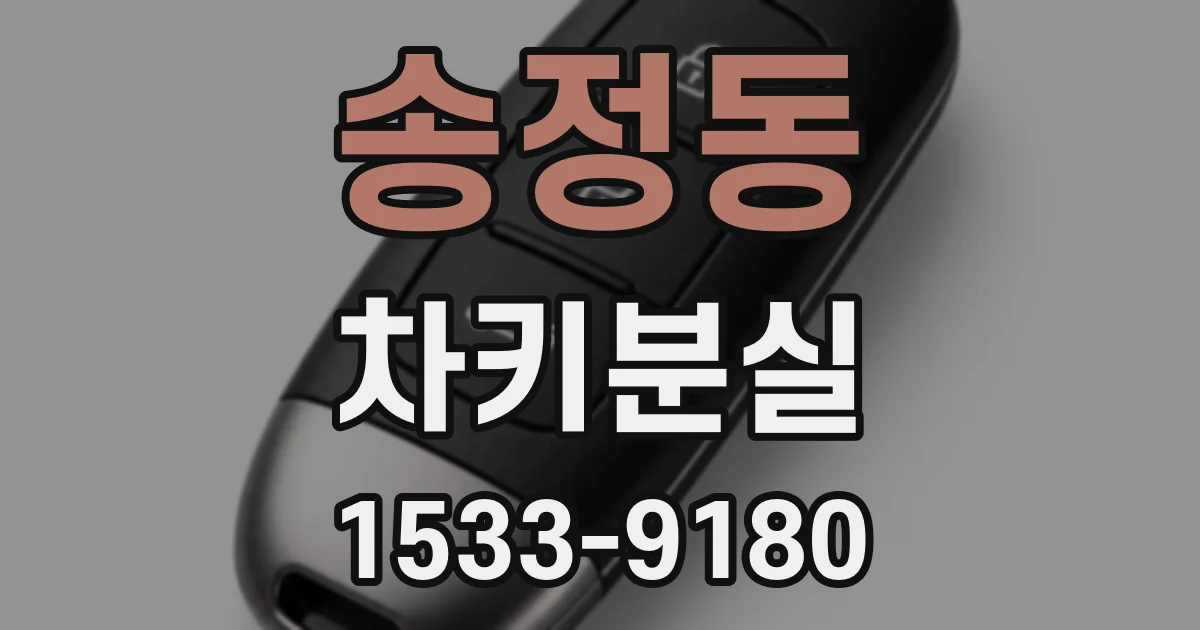 송정동 차키분실
