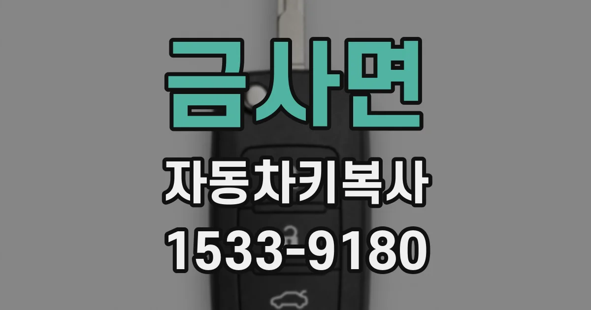 금사면 자동차키복사