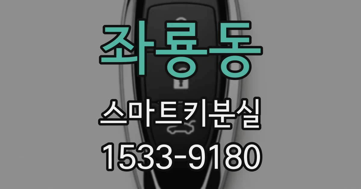 좌룡동 스마트키분실