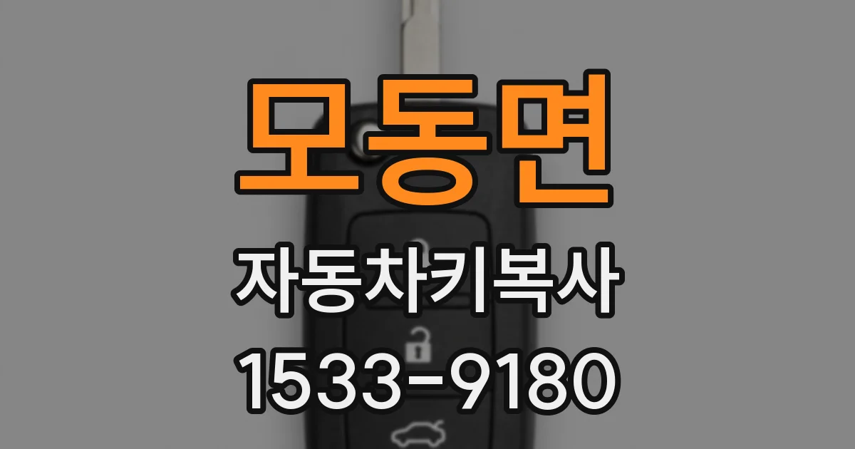모동면 자동차키복사