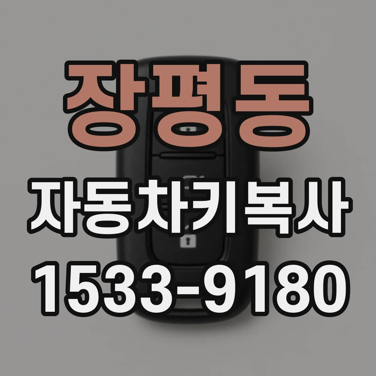 장평동 자동차키복사