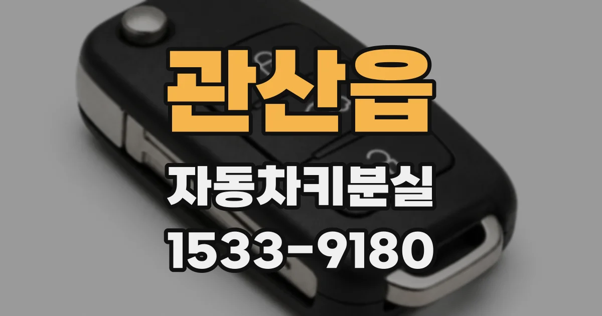 관산읍 자동차키분실