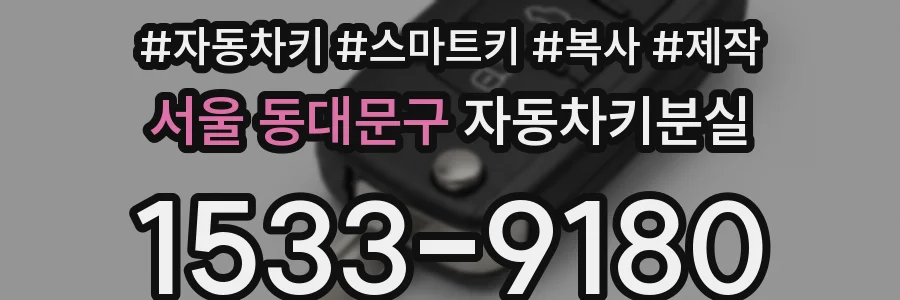 서울 동대문구 자동차키분실