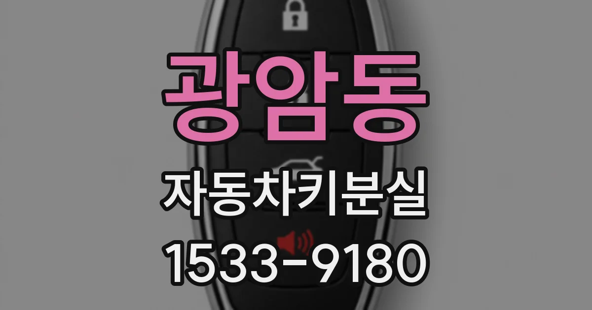 광암동 자동차키분실