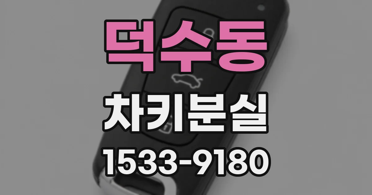 덕수동 차키분실