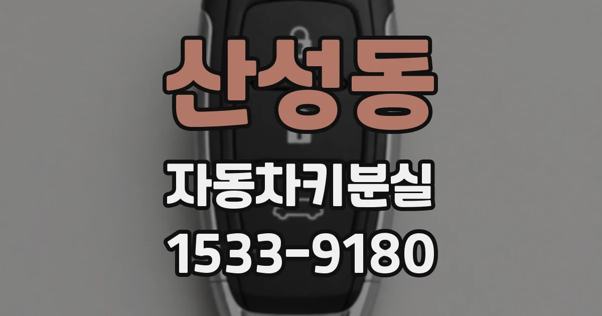 산성동 자동차키분실