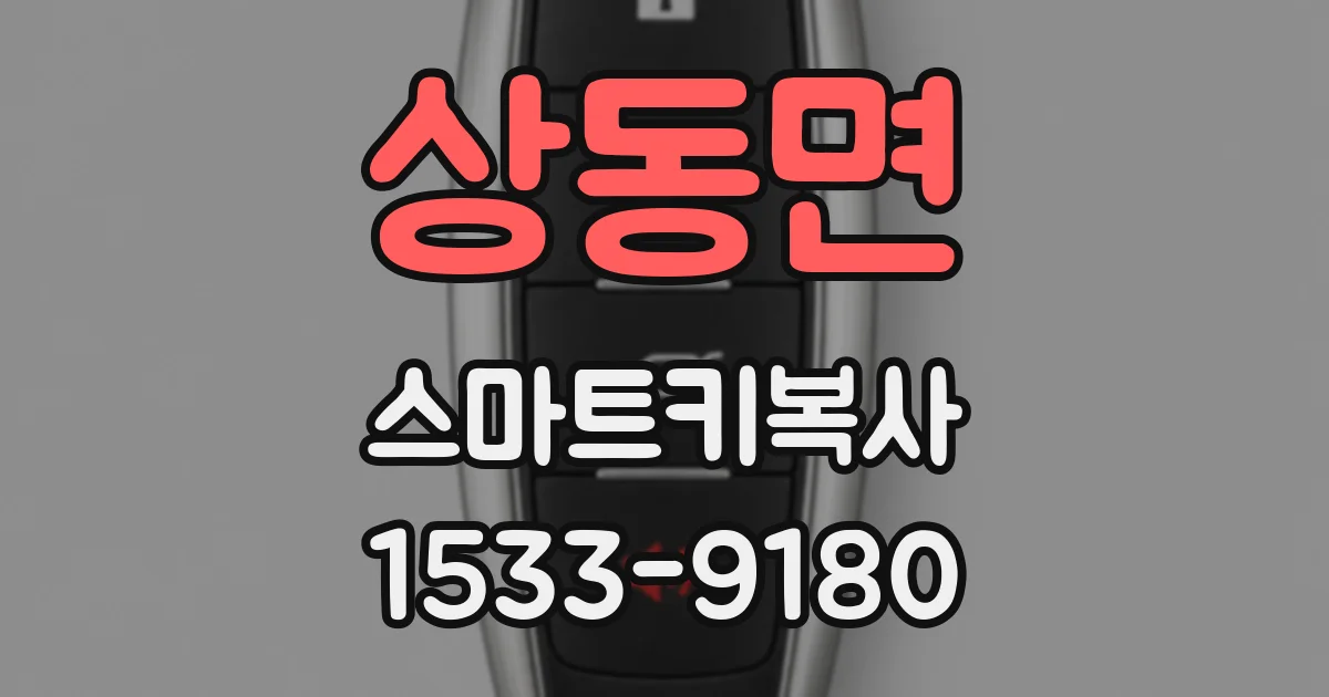 상동면 스마트키복사