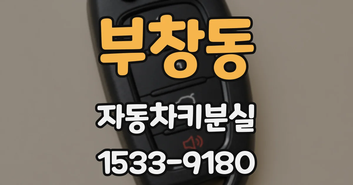 부창동 자동차키분실