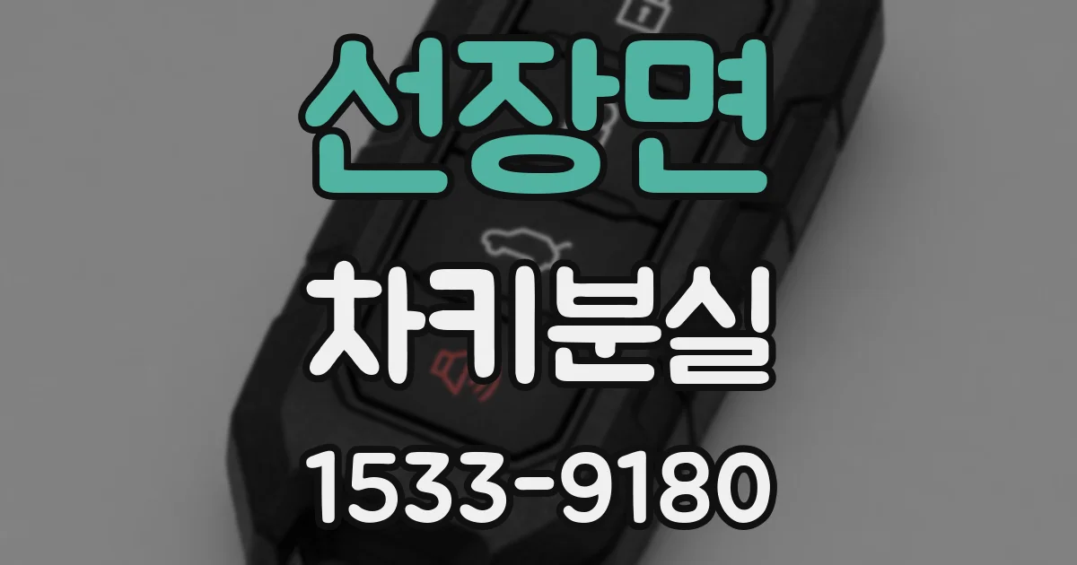 선장면 차키분실