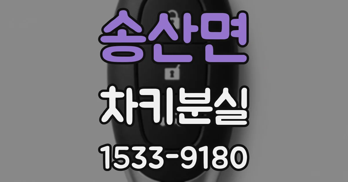 송산면 차키분실