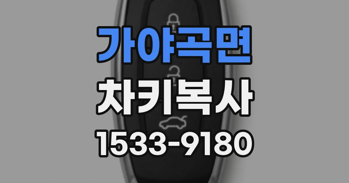 가야곡면 차키복사