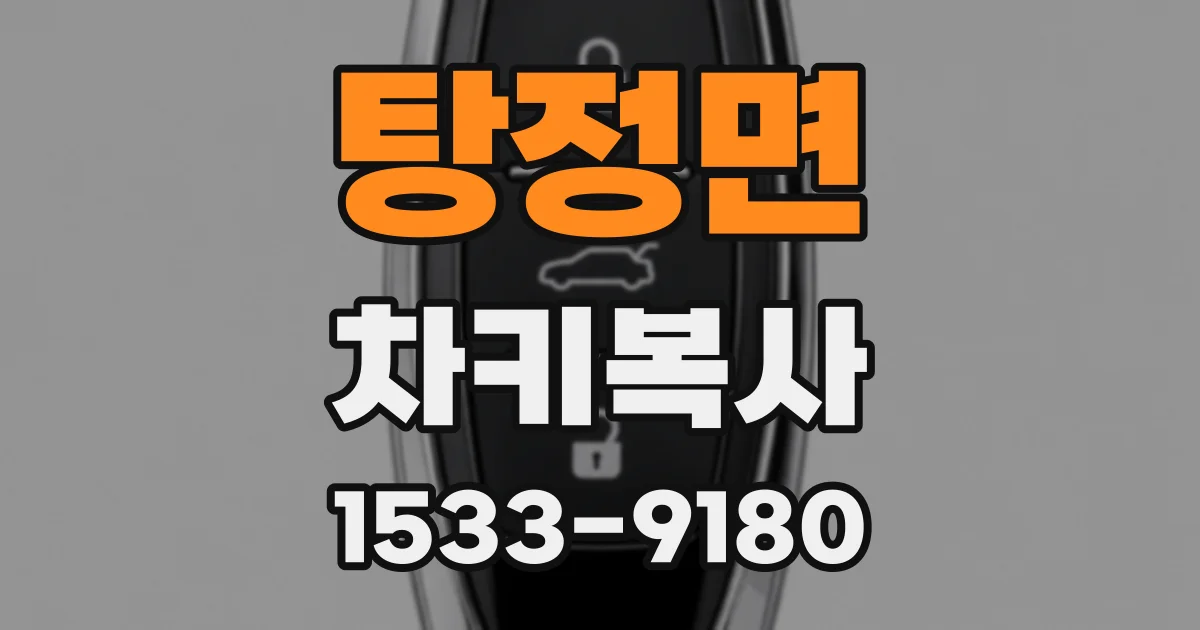 탕정면 차키복사