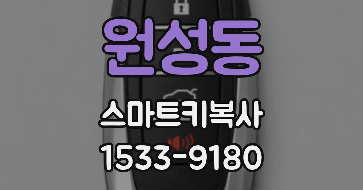 원성동 스마트키복사