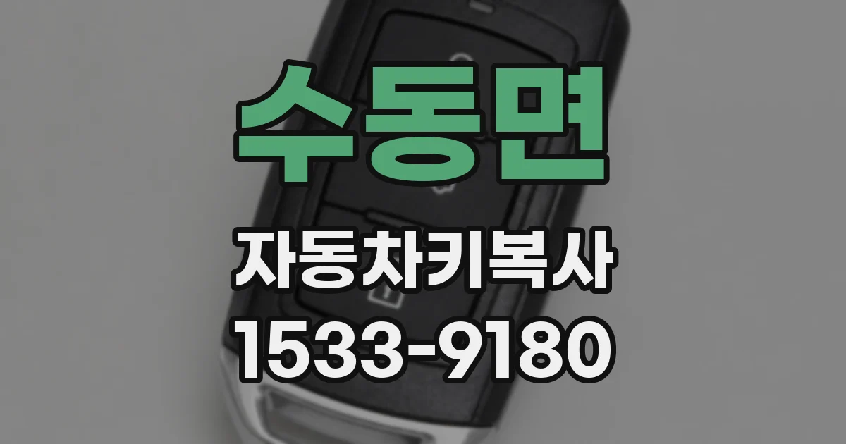 수동면 자동차키복사