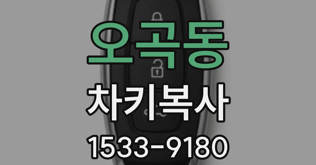 오곡동 차키복사