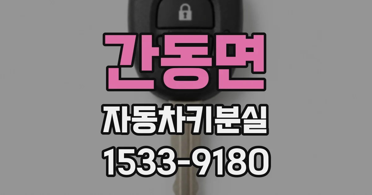 간동면 자동차키분실