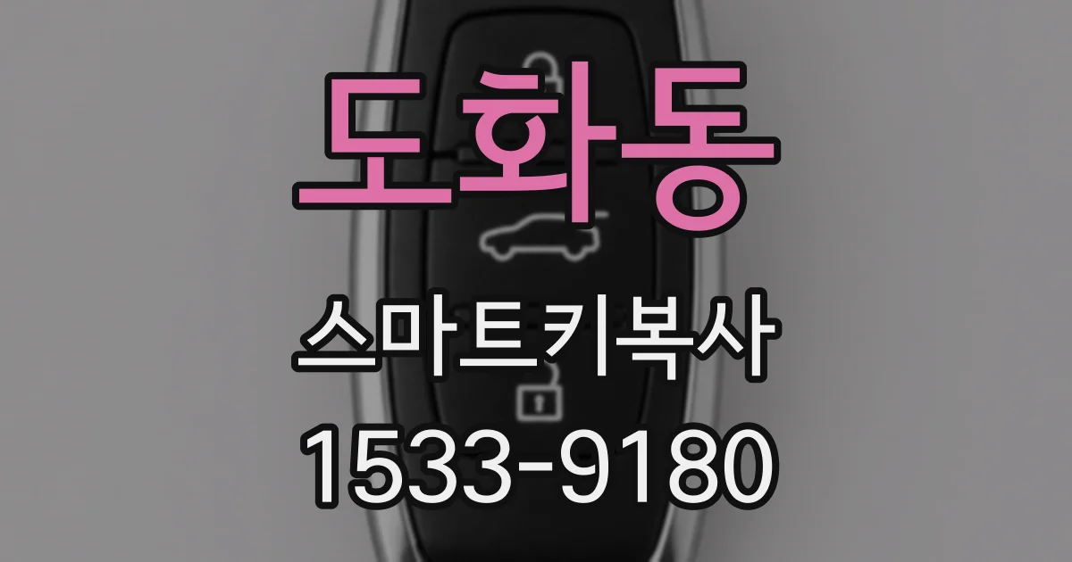 도화동 스마트키복사