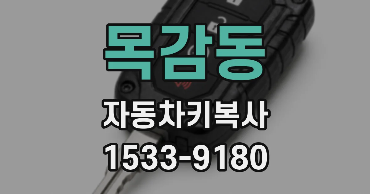 목감동 자동차키복사