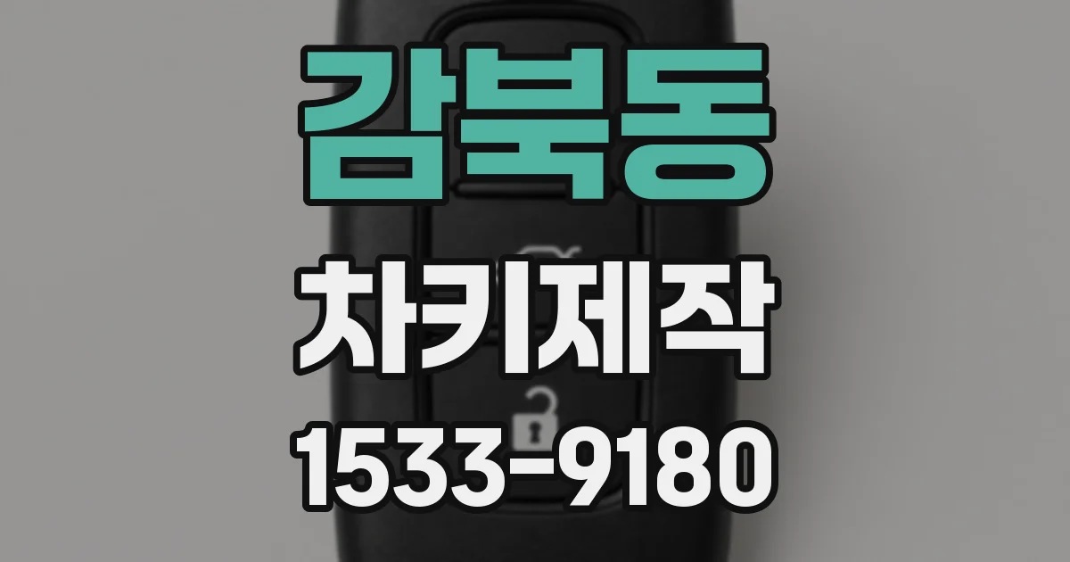 감북동 차키제작