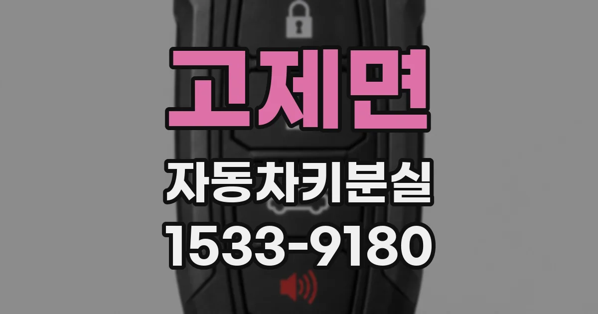 고제면 자동차키분실