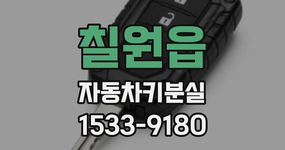 칠원읍 자동차키분실