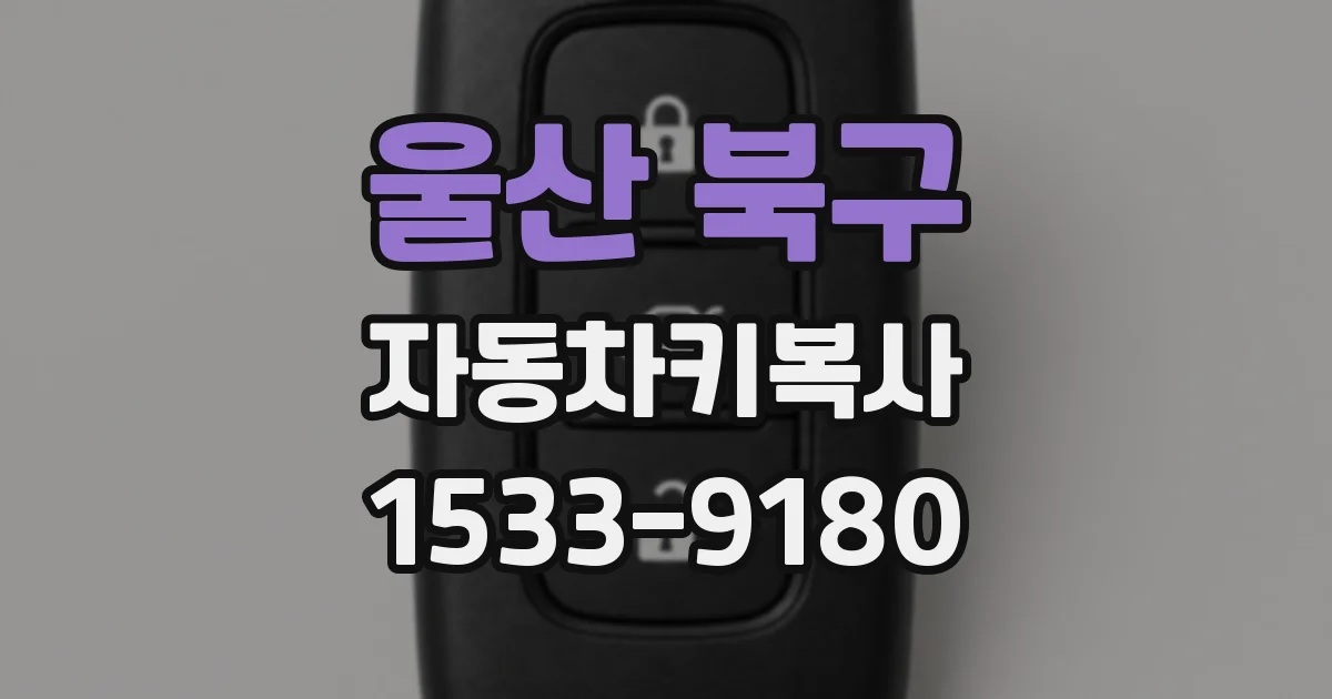 울산 북구 자동차키복사