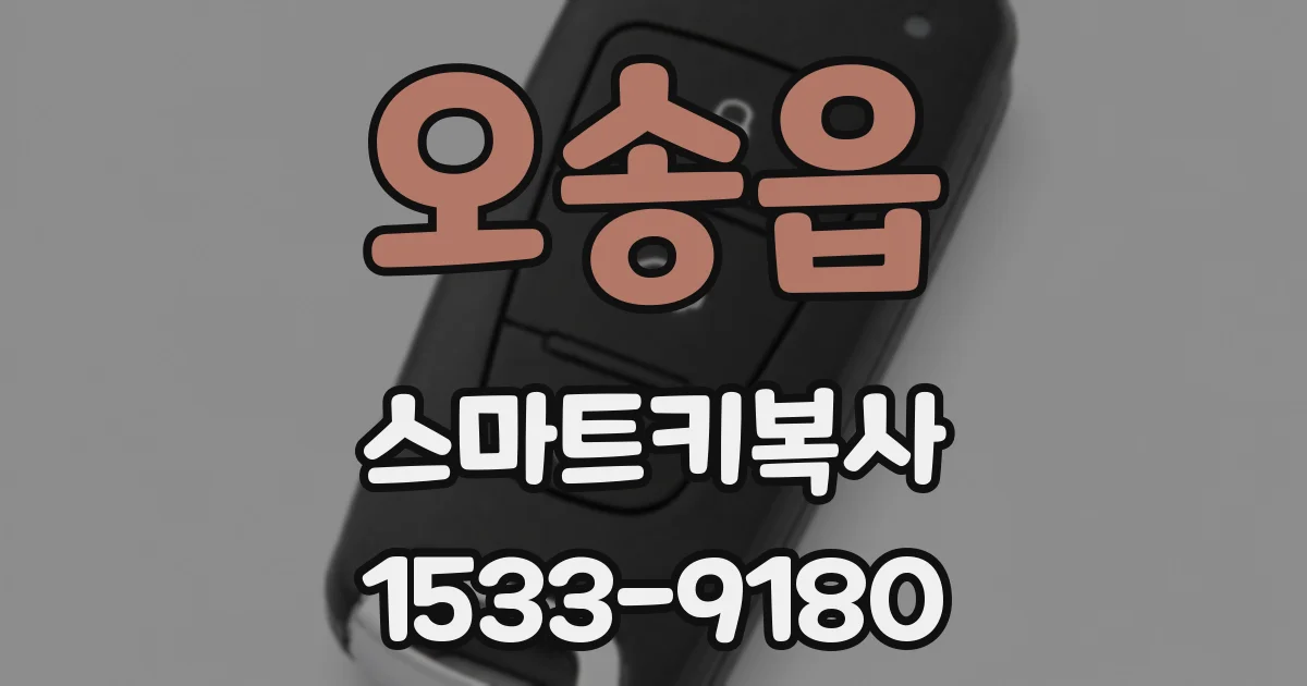 오송읍 스마트키복사