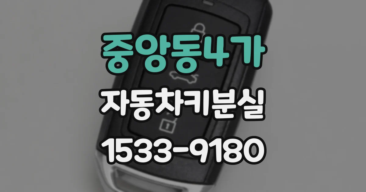 중앙동4가 자동차키분실