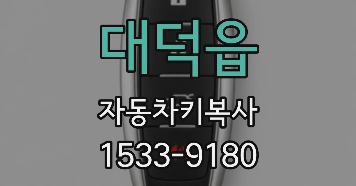 대덕읍 자동차키복사