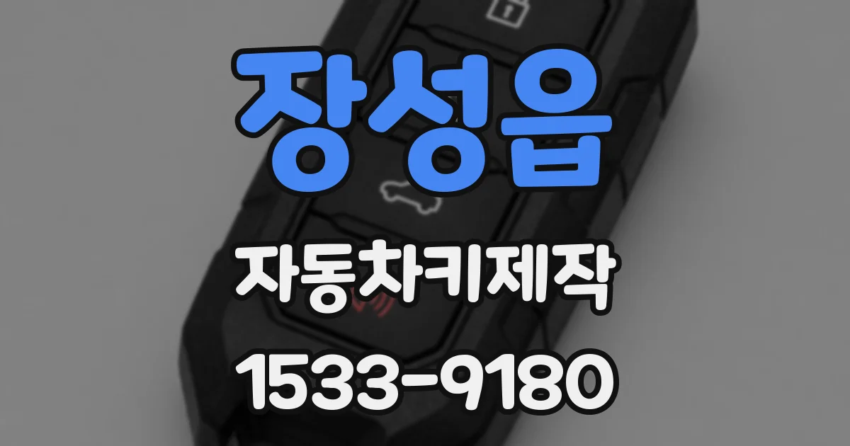 장성읍 자동차키제작