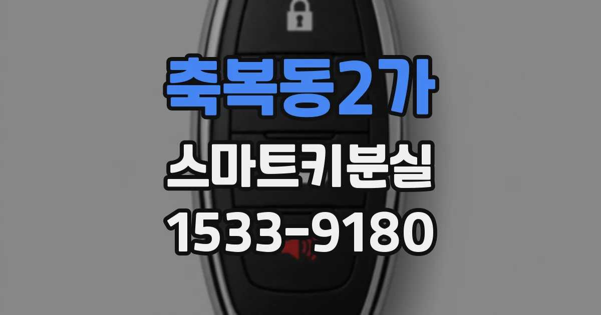 축복동2가 스마트키분실