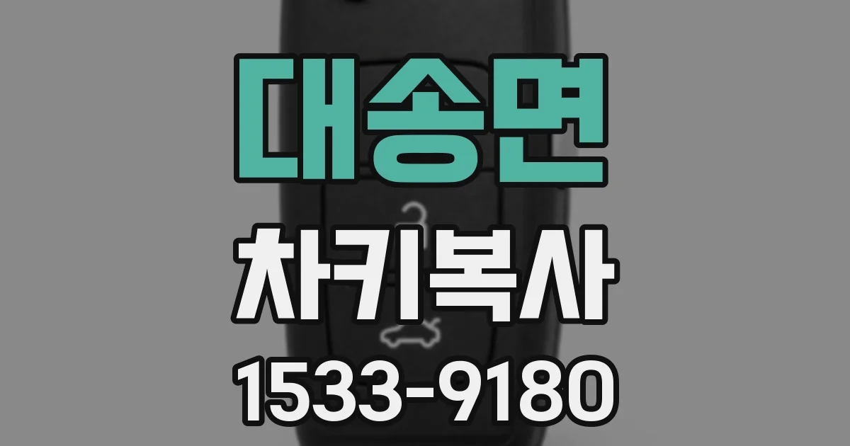 대송면 차키복사