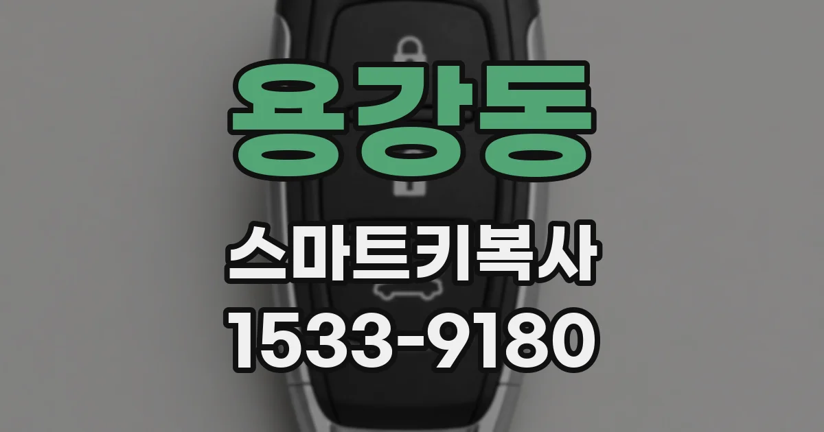 용강동 스마트키복사