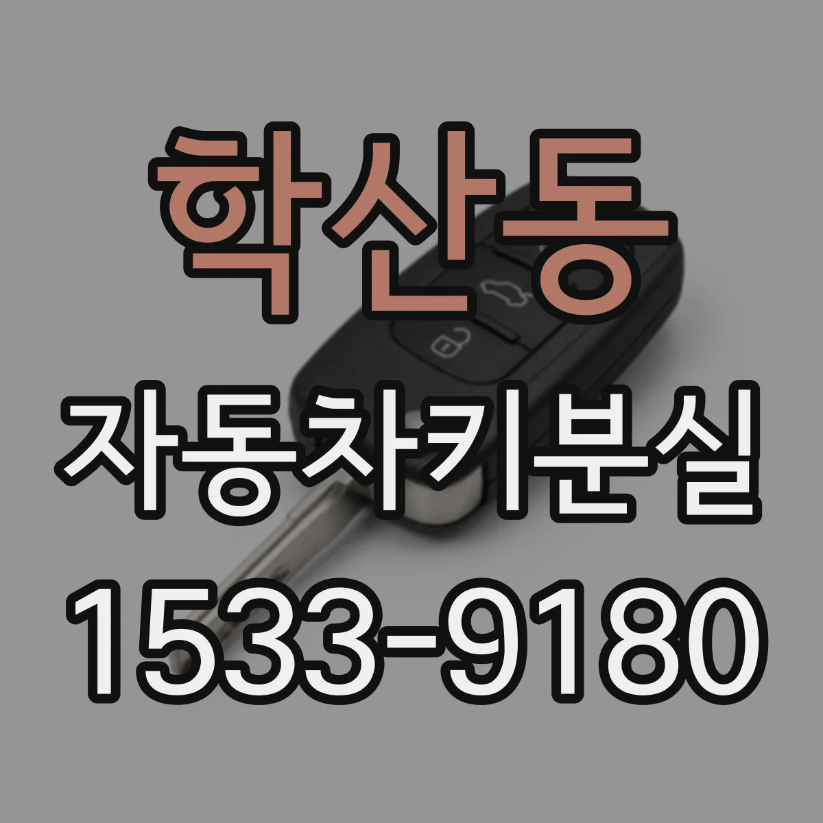 학산동 자동차키분실