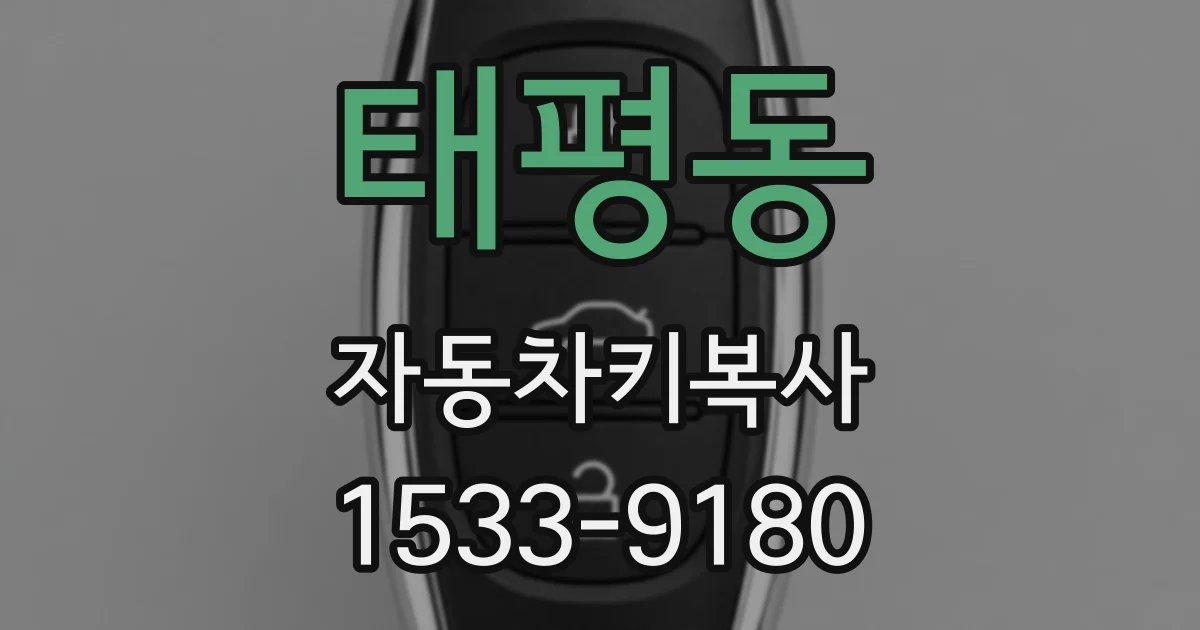 태평동 자동차키복사