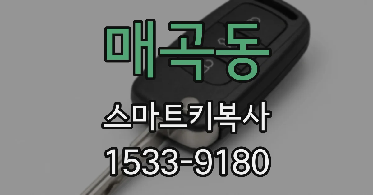매곡동 스마트키복사