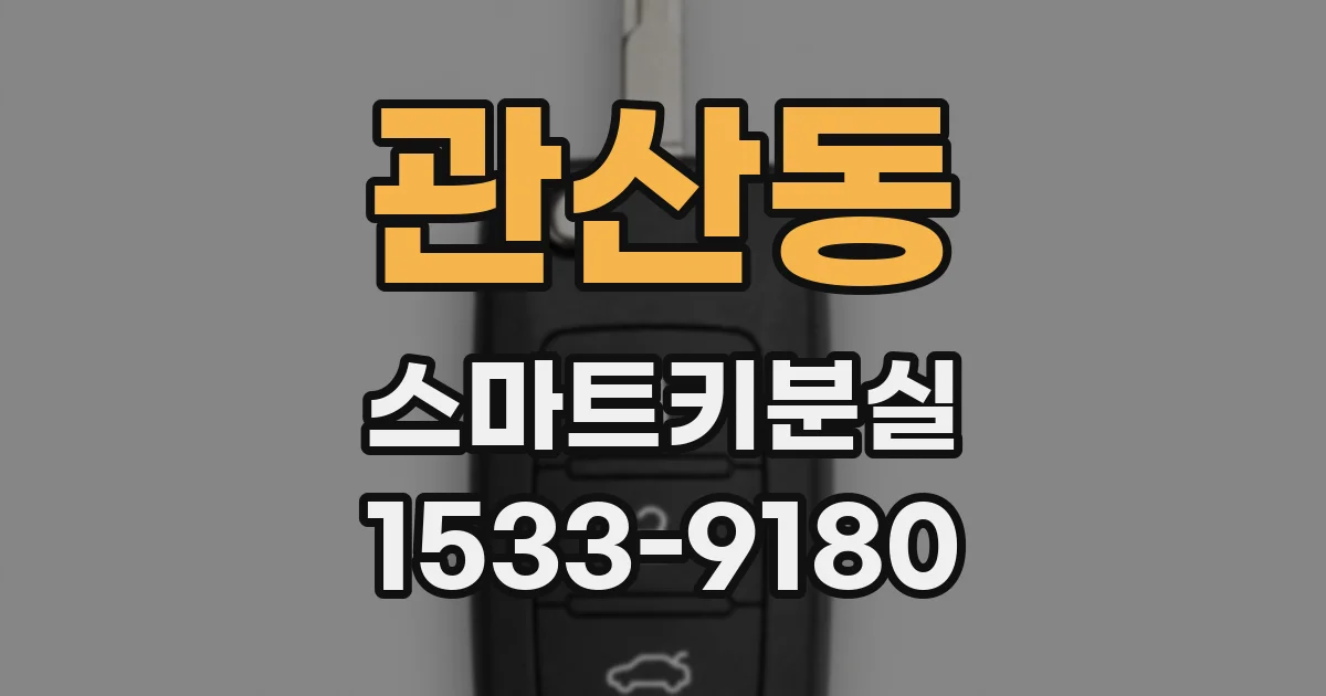 관산동 스마트키분실