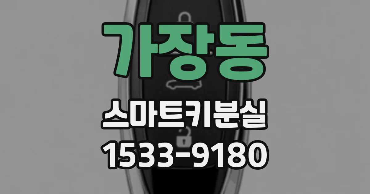 가장동 스마트키분실