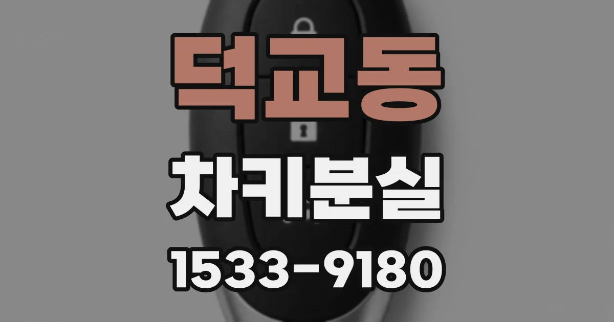 덕교동 차키분실