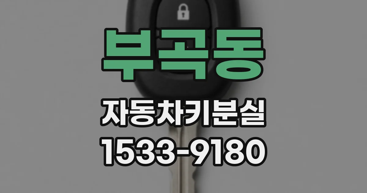 부곡동 자동차키분실