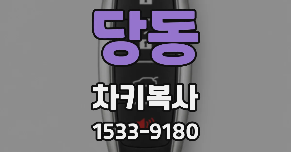 당동 차키복사