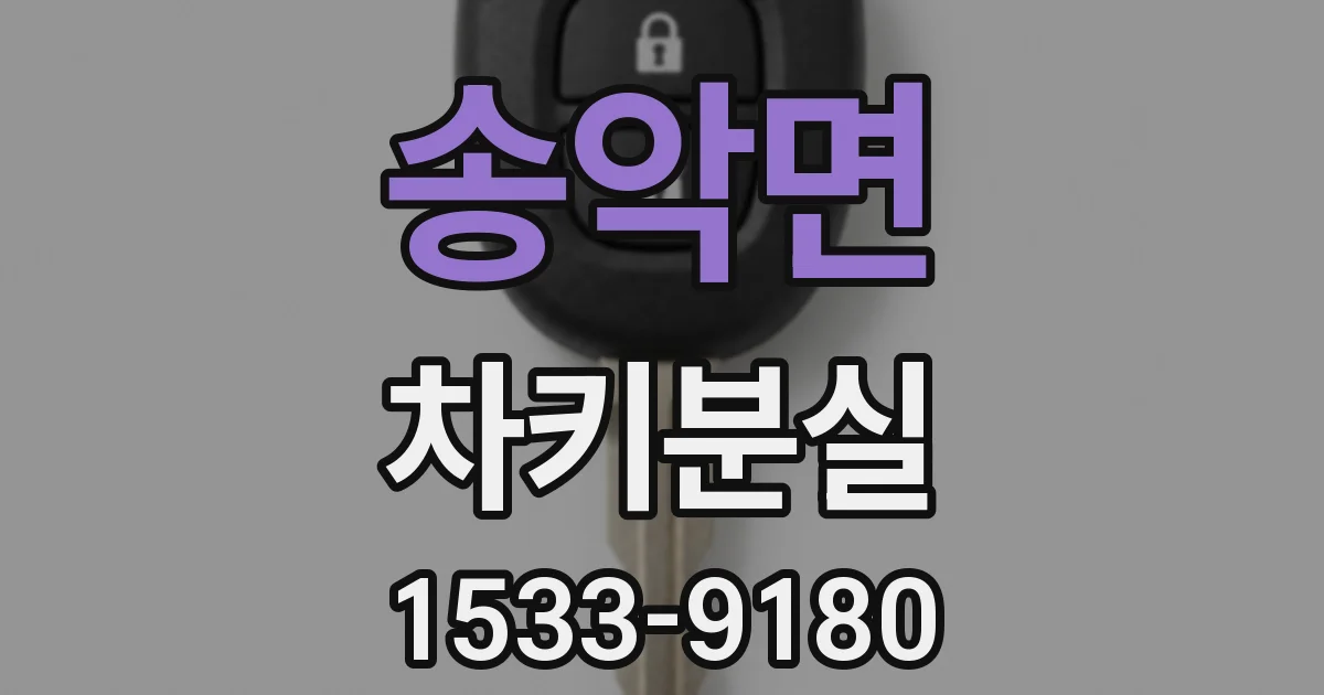 송악면 차키분실