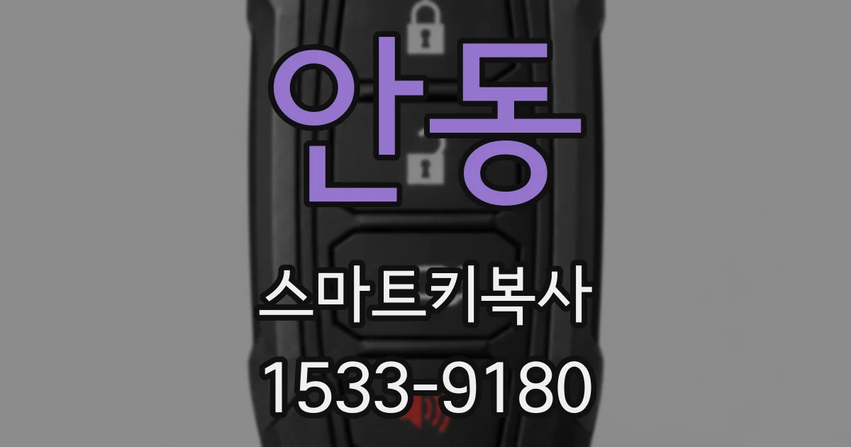안동 스마트키복사