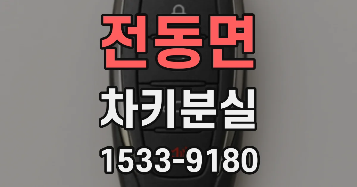 전동면 차키분실